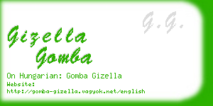 gizella gomba business card